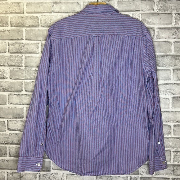 American Eagle men’s button up long sleeve shirt with front left pocket. Size M - Picture 4 of 8